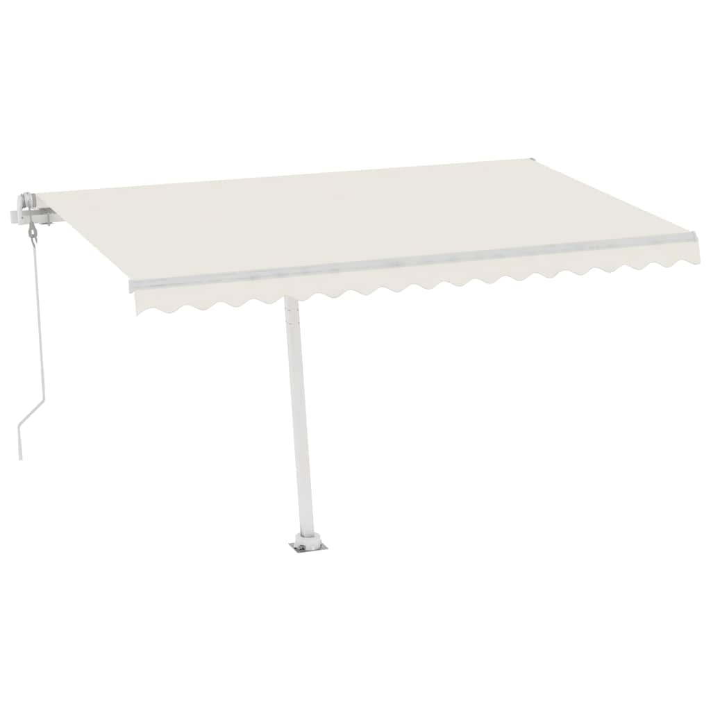vidaXL Copertină autonomă retractabilă automat, crem, 400x300 cm vidaXL Copertină autonomă retractabilă automat, crem, 400x300 cm