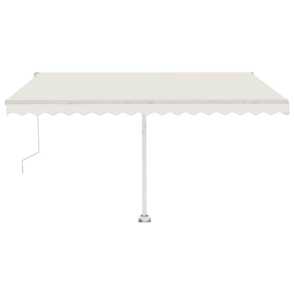 vidaXL Copertină autonomă retractabilă automat, crem, 400x300 cm vidaXL Copertină autonomă retractabilă automat, crem, 400x300 cm