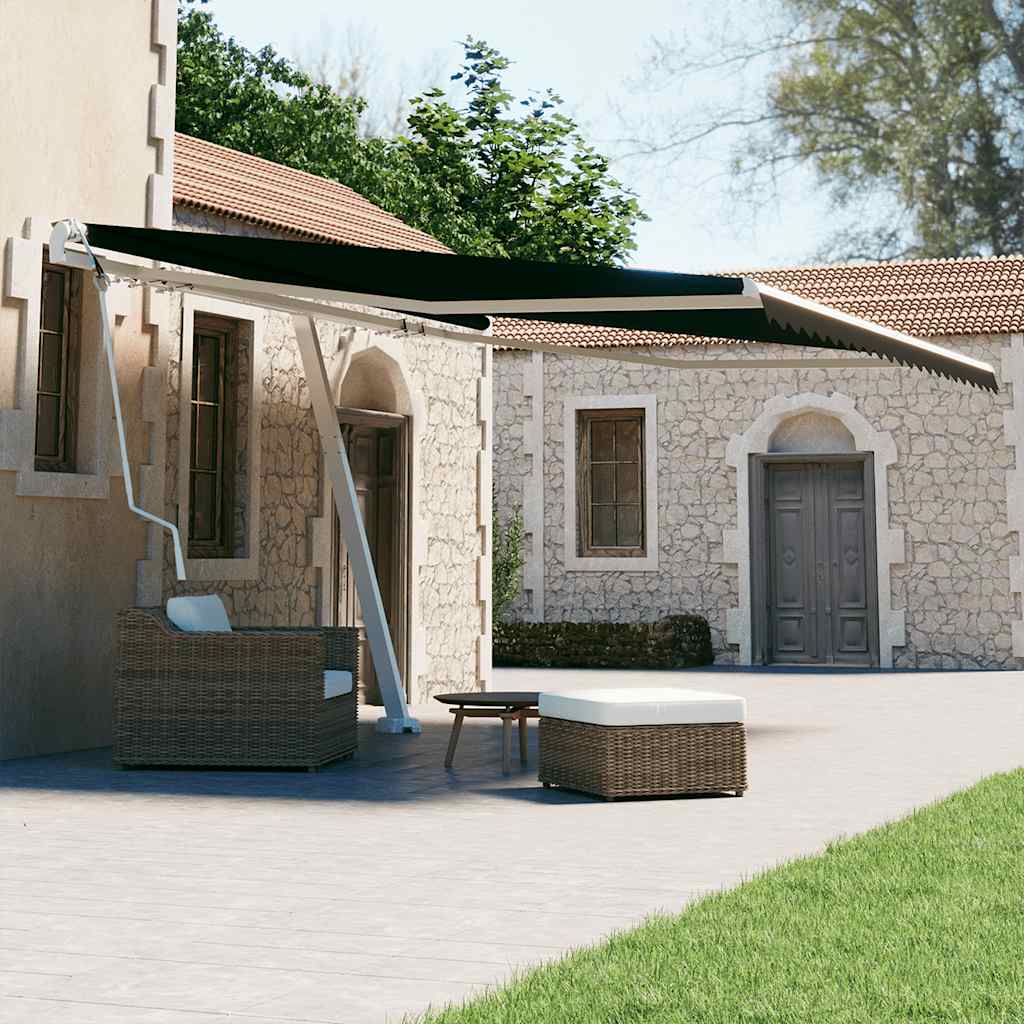 vidaXL Copertină autonomă retractabilă automat, antracit, 400x300 cm vidaXL Copertină autonomă retractabilă automat, antracit, 400x300 cm