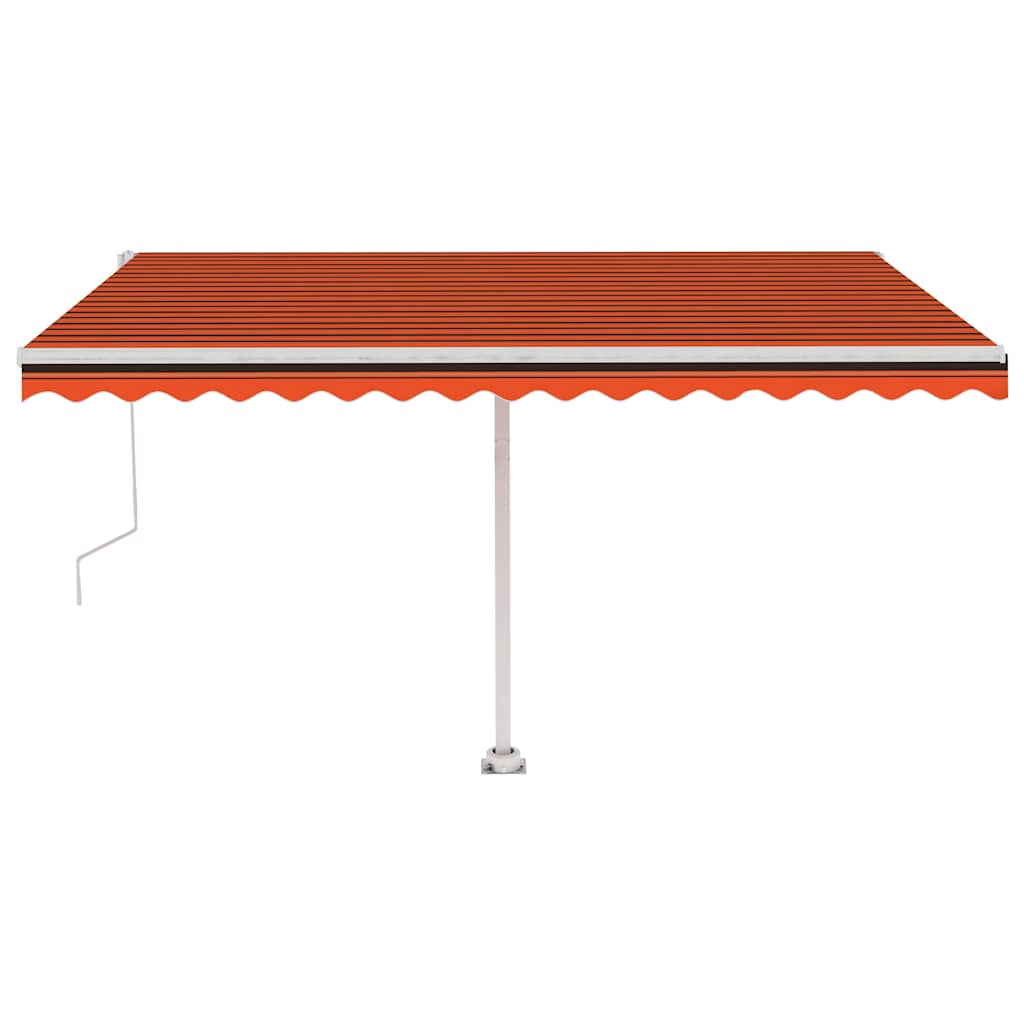 vidaXL Copertină autonomă retractabilă automat oranj&maro, 400x300 cm vidaXL Copertină autonomă retractabilă automat oranj&maro, 400x300 cm