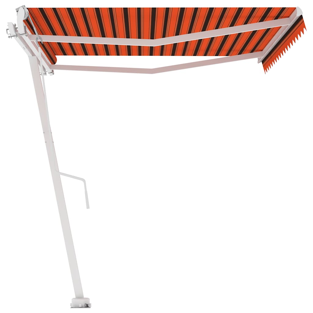 vidaXL Copertină autonomă retractabilă automat oranj&maro, 400x300 cm vidaXL Copertină autonomă retractabilă automat oranj&maro, 400x300 cm