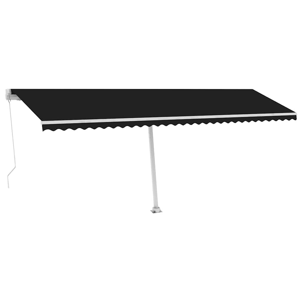 vidaXL Copertină autonomă retractabilă manual, antracit, 600x300 cm vidaXL Copertină autonomă retractabilă manual, antracit, 600x300 cm