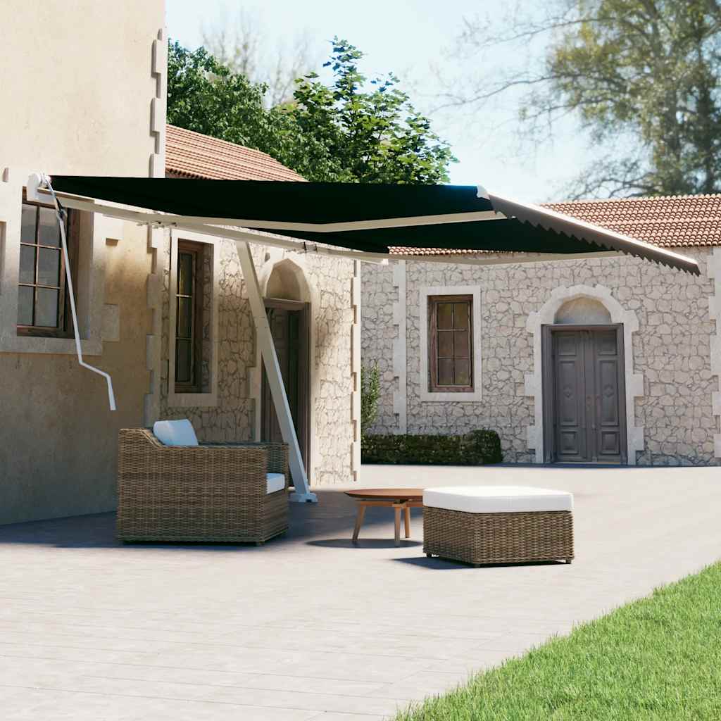 vidaXL Copertină autonomă retractabilă manual, antracit, 600x300 cm vidaXL Copertină autonomă retractabilă manual, antracit, 600x300 cm