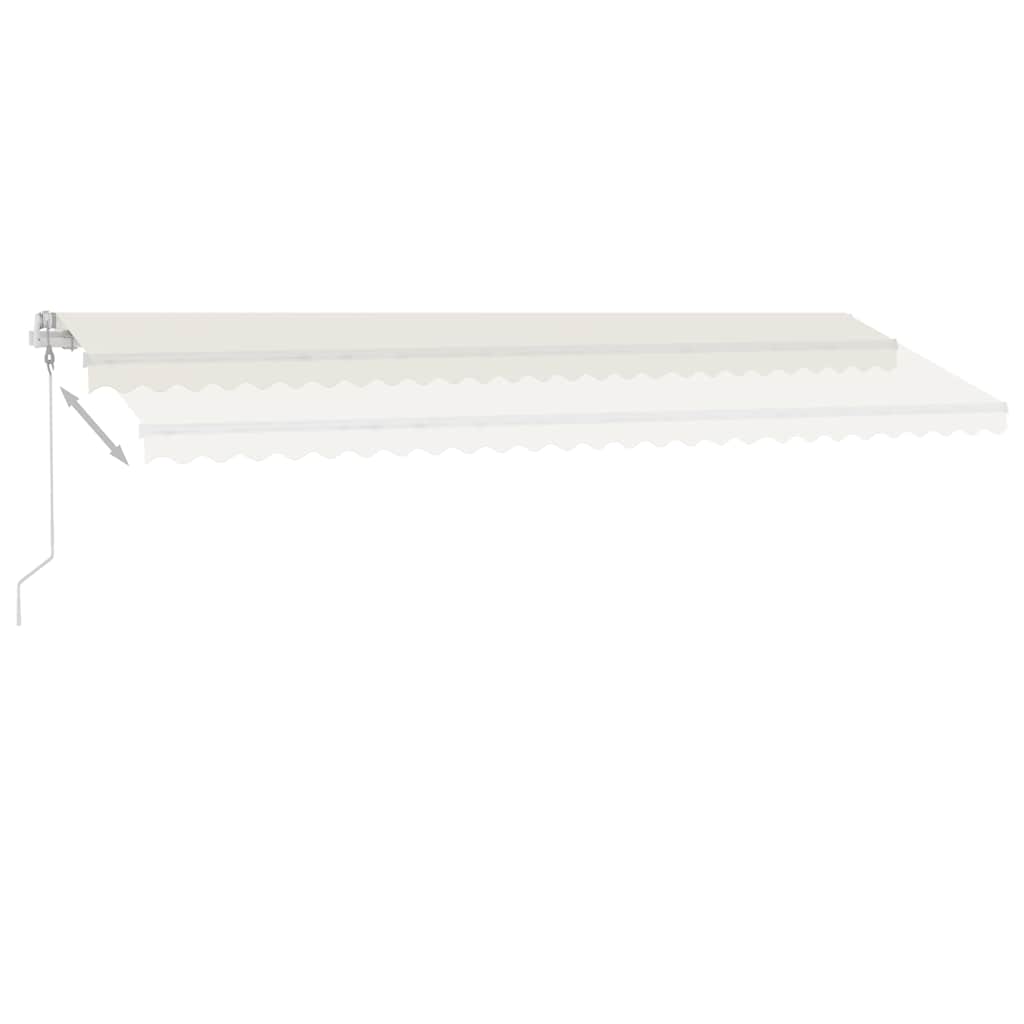 vidaXL Copertină autonomă retractabilă automat, crem, 600x300 cm vidaXL Copertină autonomă retractabilă automat, crem, 600x300 cm