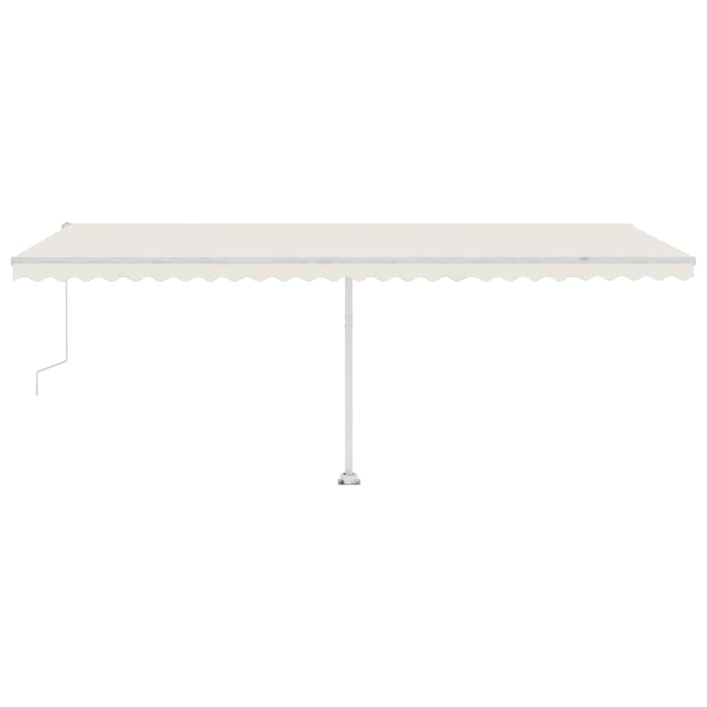 vidaXL Copertină autonomă retractabilă automat, crem, 600x300 cm vidaXL Copertină autonomă retractabilă automat, crem, 600x300 cm