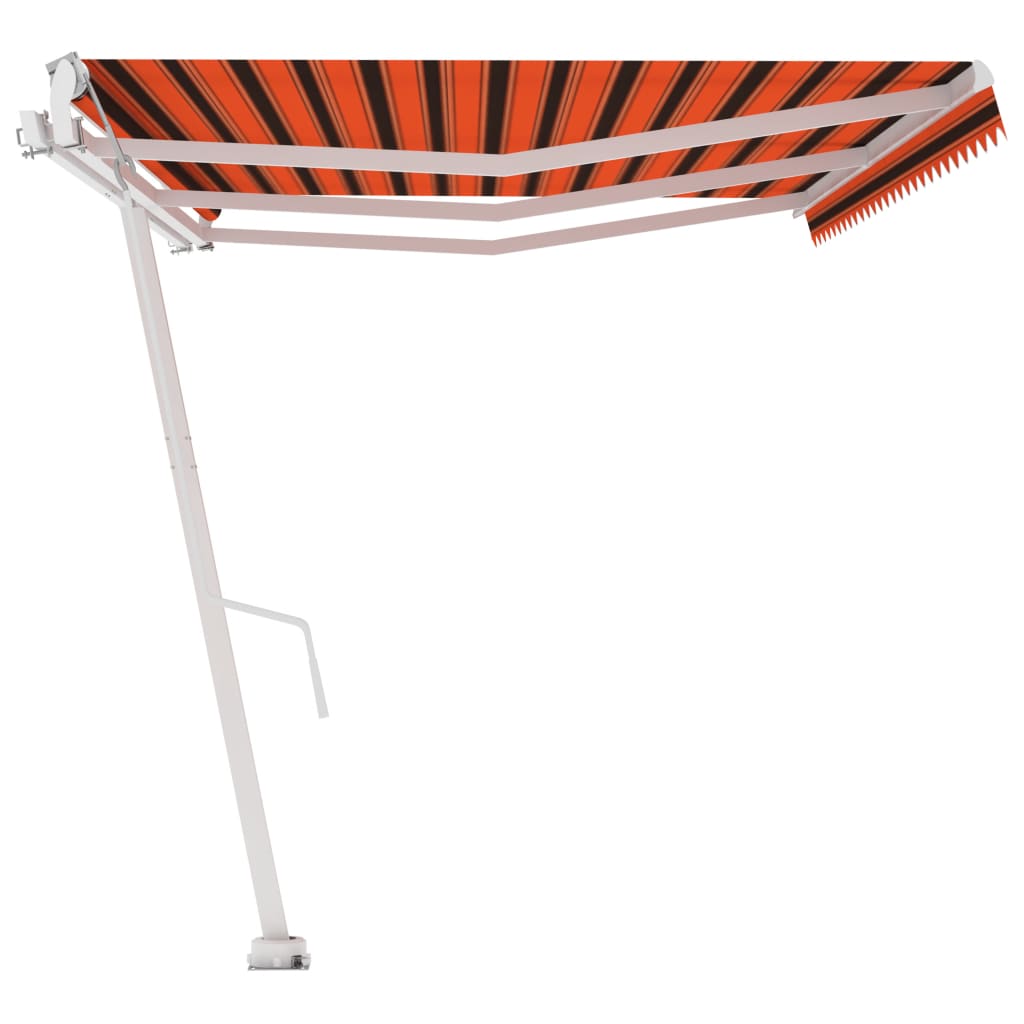 vidaXL Copertină autonomă retractabilă automat oranj&maro 600x300 cm vidaXL Copertină autonomă retractabilă automat oranj&maro 600x300 cm