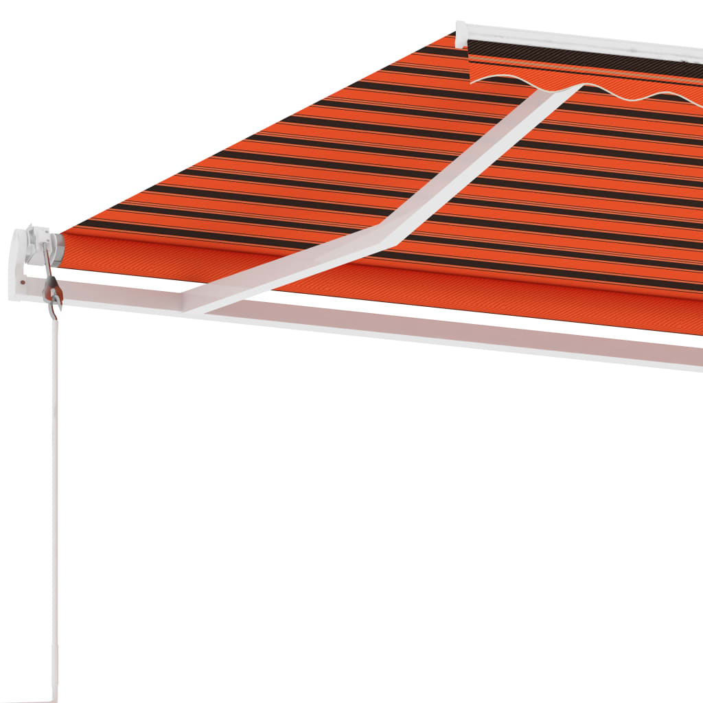 vidaXL Copertină autonomă retractabilă automat oranj&maro 600x300 cm vidaXL Copertină autonomă retractabilă automat oranj&maro 600x300 cm