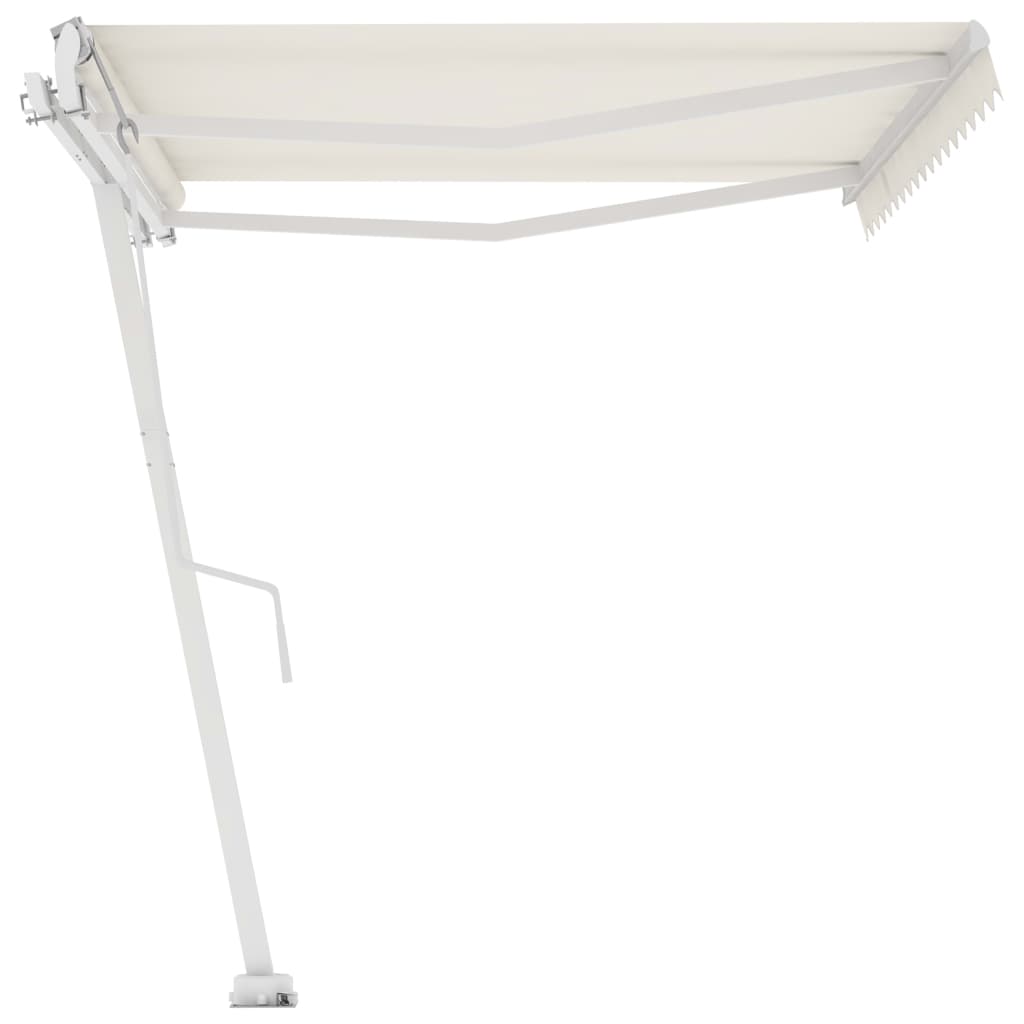 vidaXL Copertină autonomă retractabilă automat, crem, 450x350 cm vidaXL Copertină autonomă retractabilă automat, crem, 450x350 cm