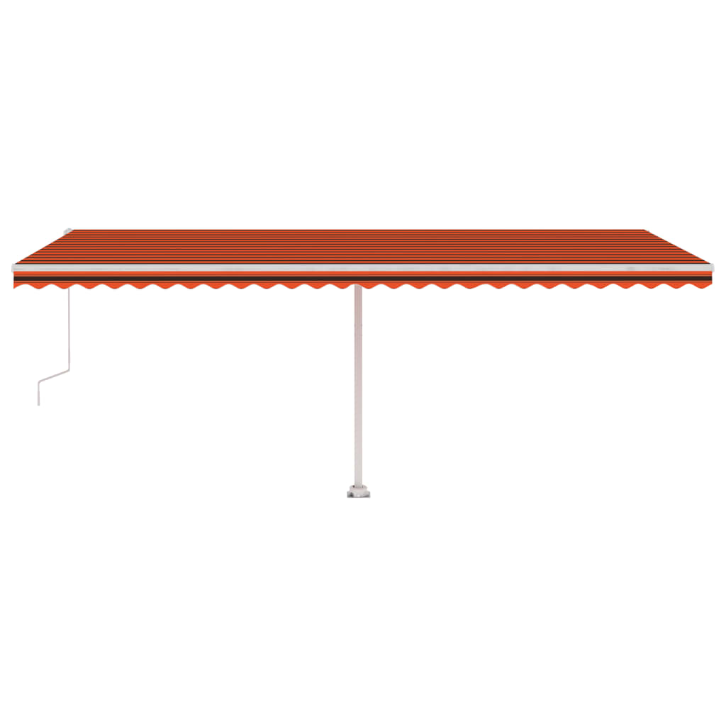vidaXL Copertină autonomă retractabilă automat oranj&maro 600x350 cm vidaXL Copertină autonomă retractabilă automat oranj&maro 600x350 cm