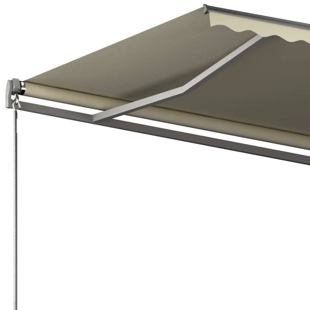 vidaXL Copertină autonomă retractabilă automat, crem, 300x250 cm vidaXL Copertină autonomă retractabilă automat, crem, 300x250 cm