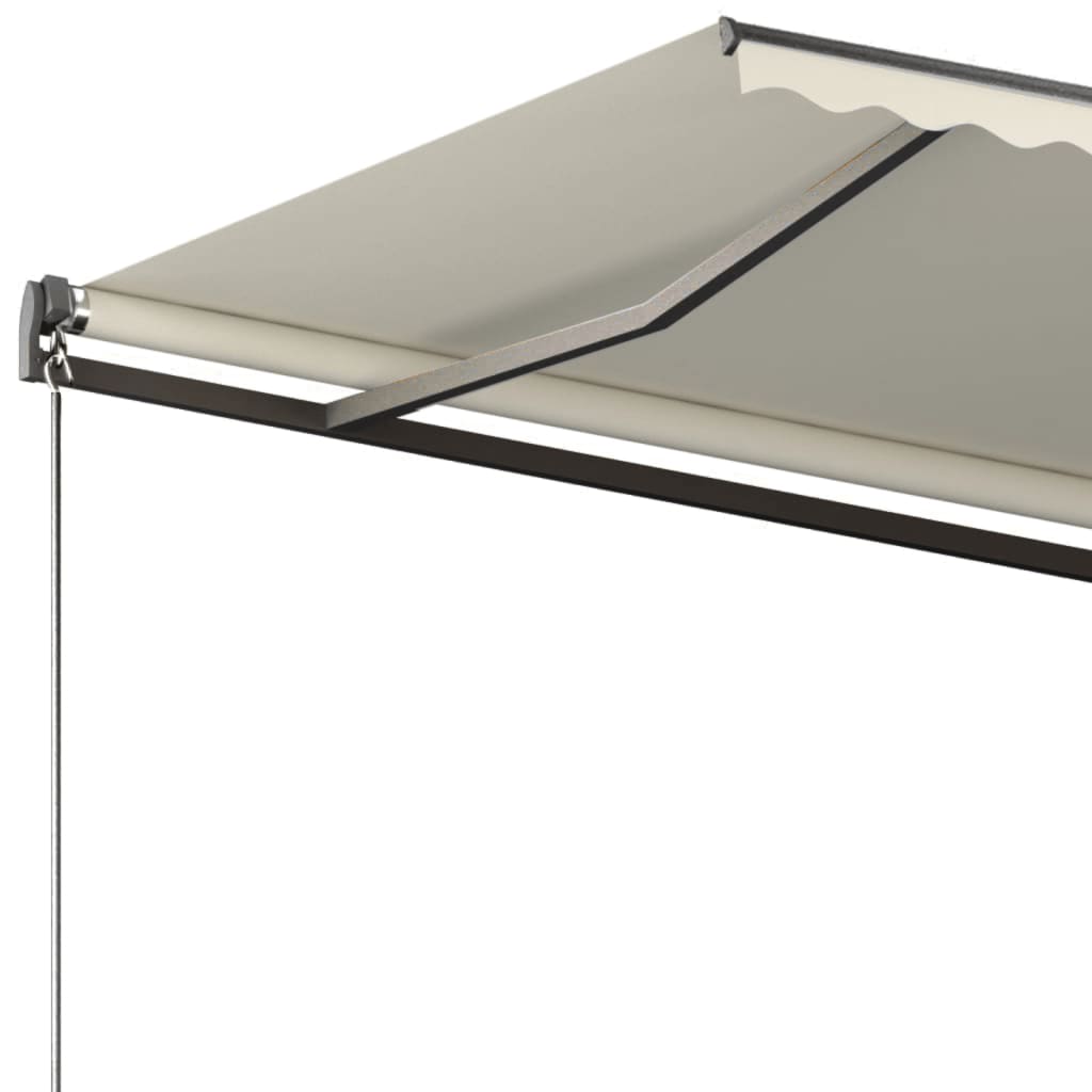 vidaXL Copertină autonomă retractabilă automat, crem, 350x250 cm vidaXL Copertină autonomă retractabilă automat, crem, 350x250 cm