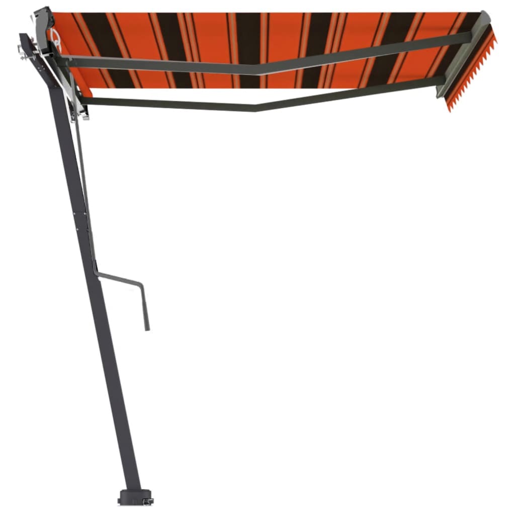 vidaXL Copertină autonomă retractabilă automat, oranj&maro 350x250 cm vidaXL Copertină autonomă retractabilă automat, oranj&maro 350x250 cm