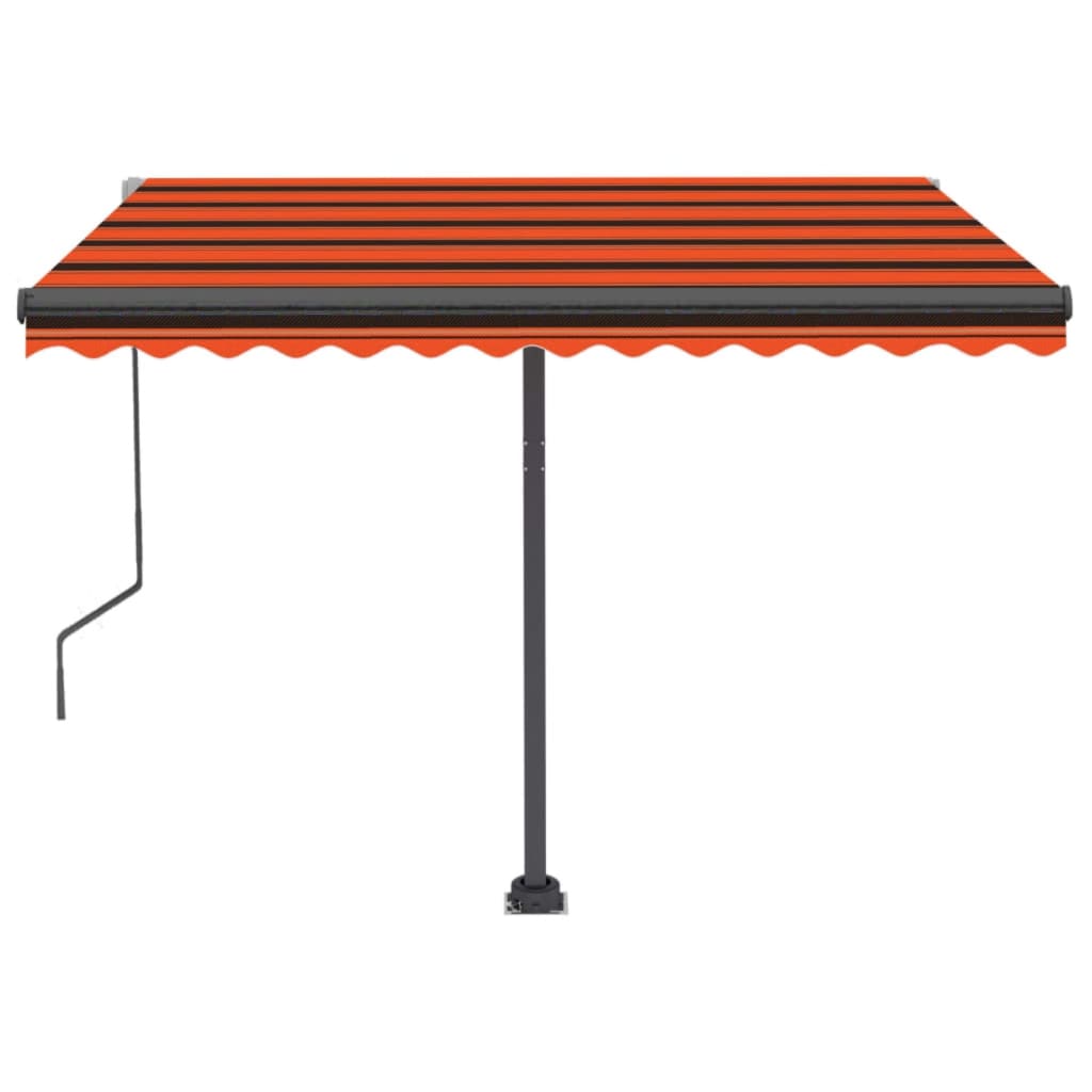 vidaXL Copertină autonomă retractabilă automat, oranj&maro 350x250 cm vidaXL Copertină autonomă retractabilă automat, oranj&maro 350x250 cm