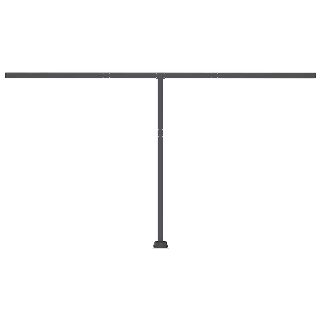 vidaXL Copertină retractabilă manual cu LED, crem, 400x300 cm