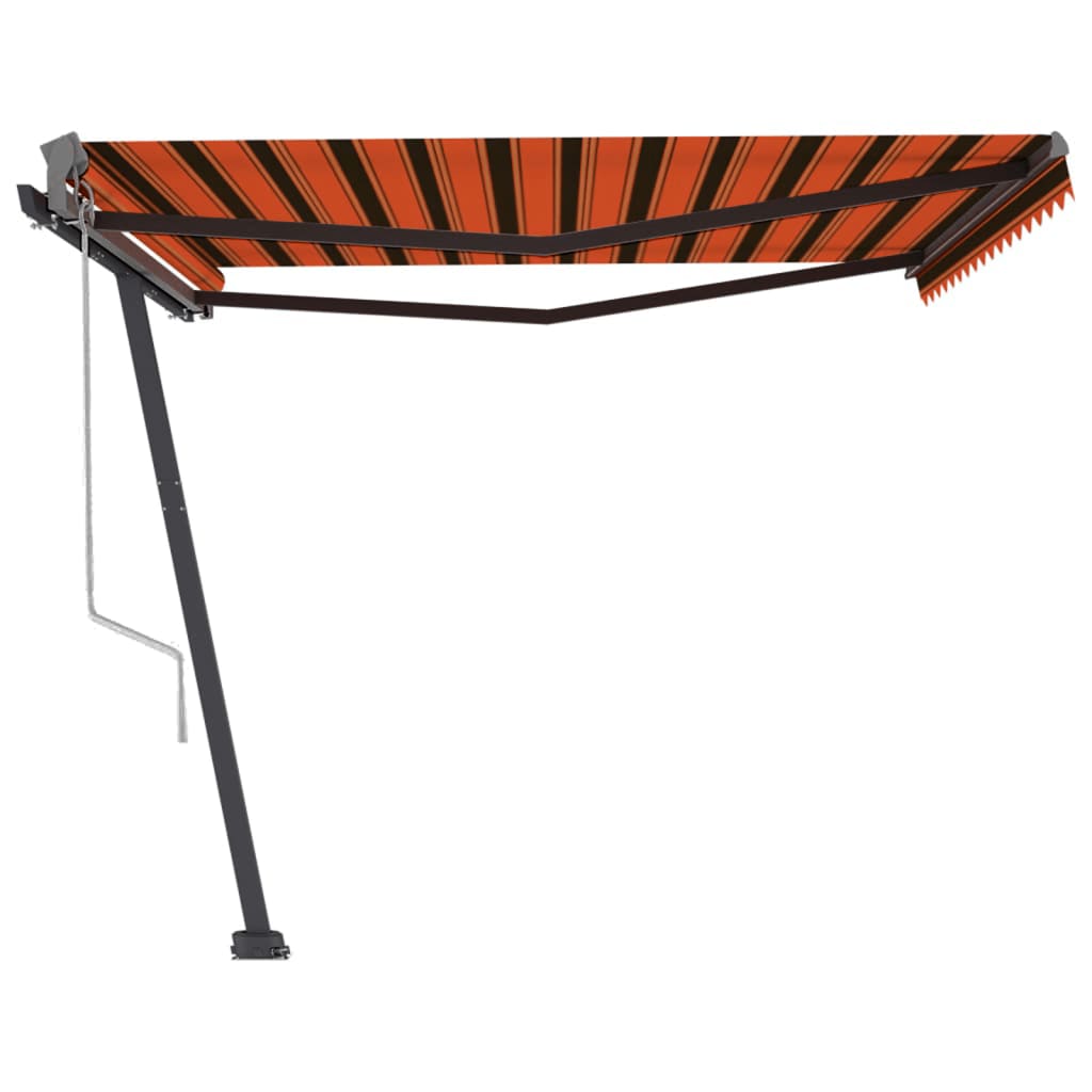 vidaXL Copertină autonomă retractabilă automat oranj&maro 400x300 cm vidaXL Copertină autonomă retractabilă automat oranj&maro 400x300 cm