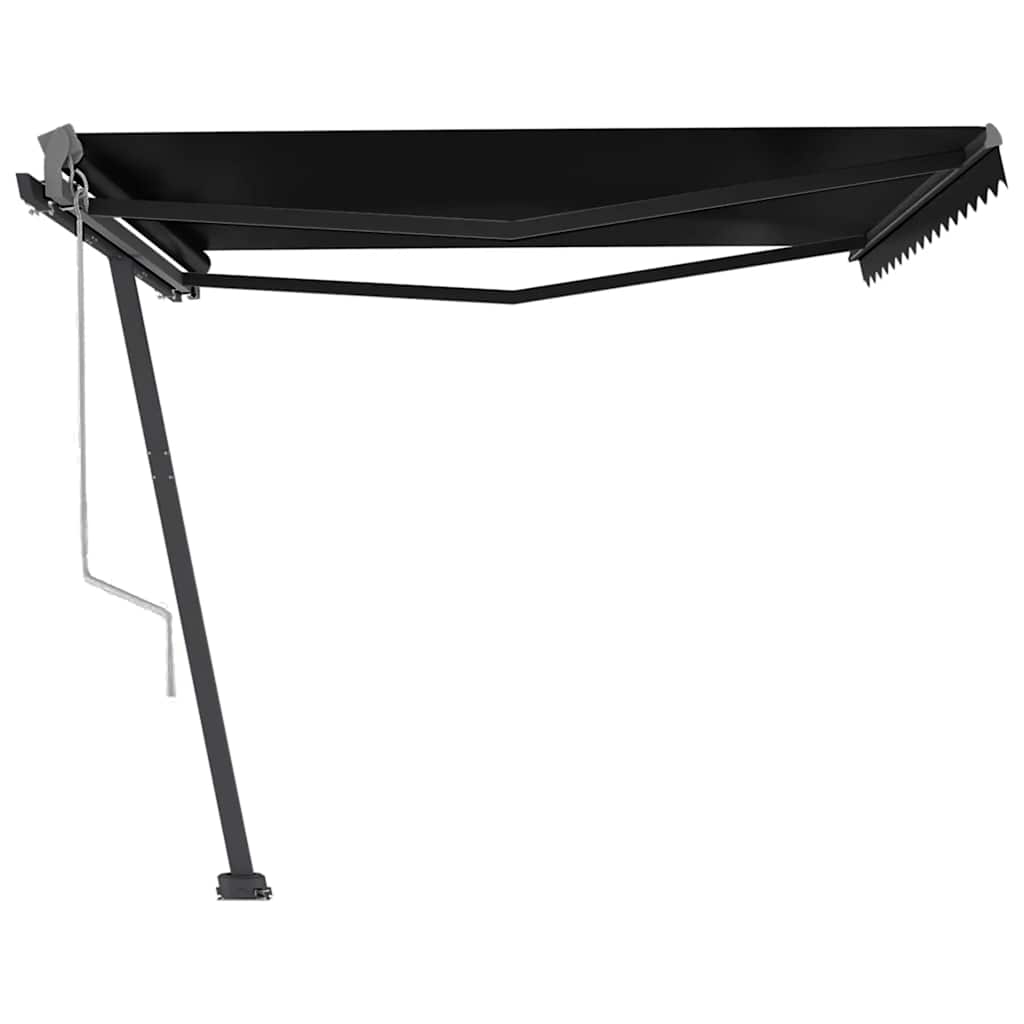 vidaXL Copertină autonomă retractabilă automat, antracit, 450x300 cm vidaXL Copertină autonomă retractabilă automat, antracit, 450x300 cm