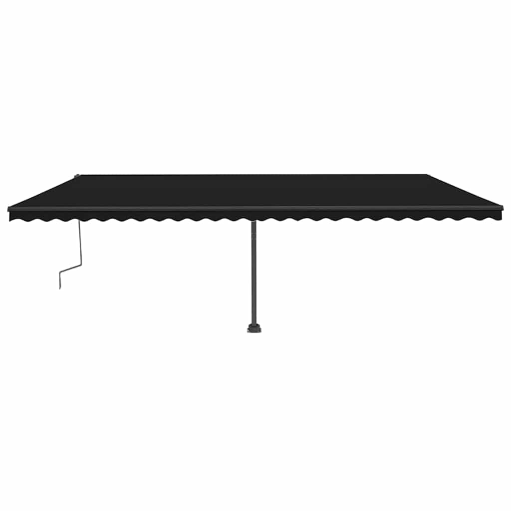 vidaXL Copertină autonomă retractabilă manual, antracit, 600x300 cm vidaXL Copertină autonomă retractabilă manual, antracit, 600x300 cm