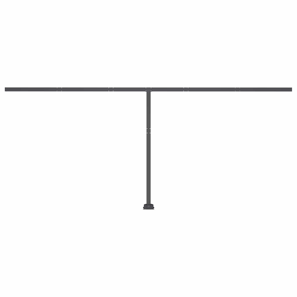 vidaXL Copertină autonomă retractabilă manual, antracit, 600x300 cm vidaXL Copertină autonomă retractabilă manual, antracit, 600x300 cm