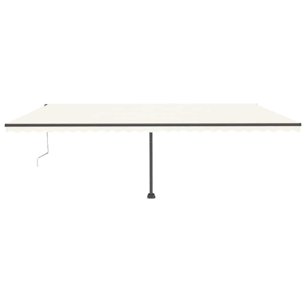vidaXL Copertină autonomă retractabilă automat, crem, 600x300 cm vidaXL Copertină autonomă retractabilă automat, crem, 600x300 cm