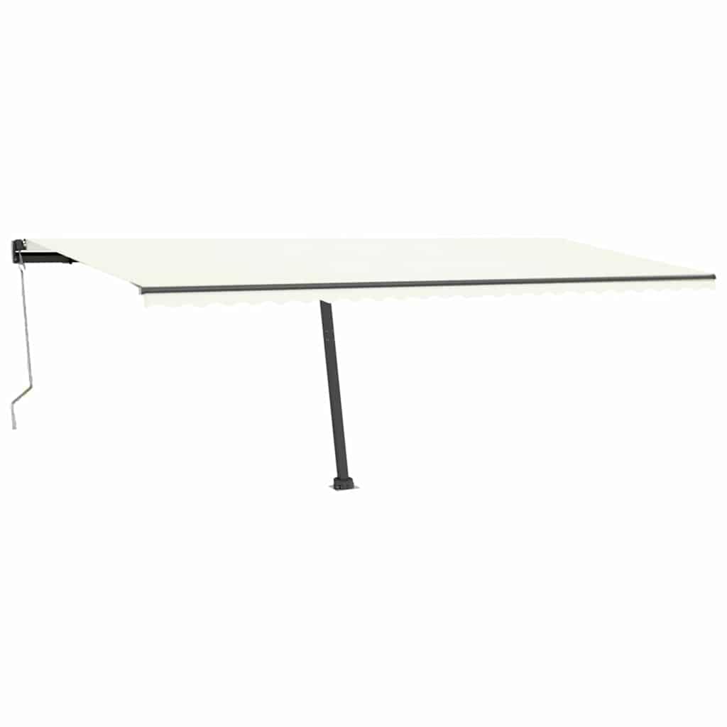 vidaXL Copertină autonomă retractabilă automat, crem, 600x300 cm vidaXL Copertină autonomă retractabilă automat, crem, 600x300 cm