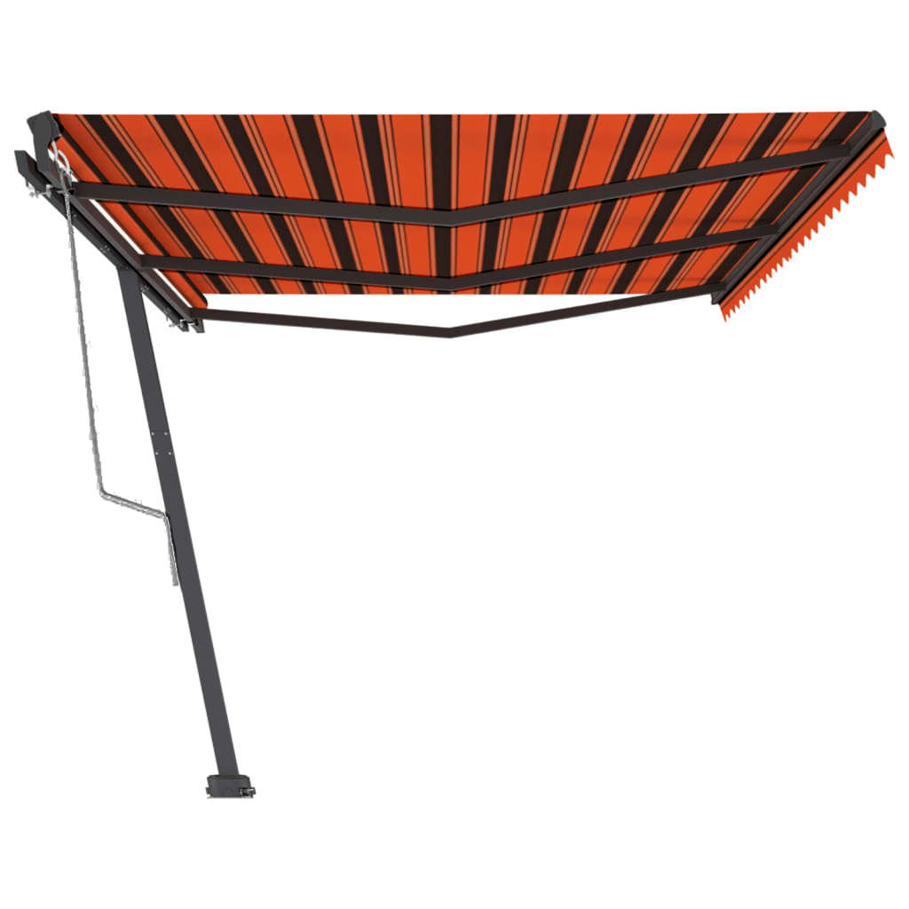vidaXL Copertină retractabilă automat portocaliu & maro 600x300 cm