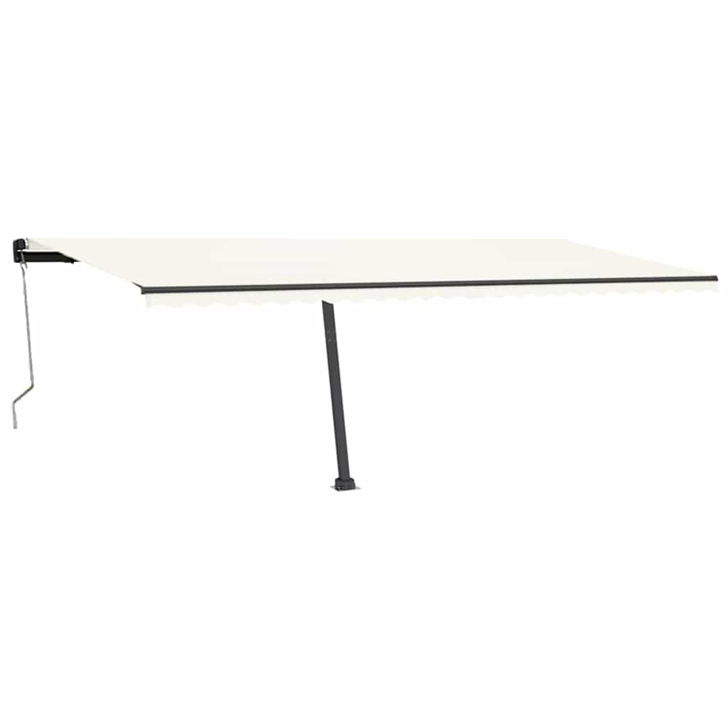 vidaXL Copertină automată cu LED & senzor vânt, crem, 600x300 cm vidaXL Copertină automată cu LED & senzor vânt, crem, 600x300 cm
