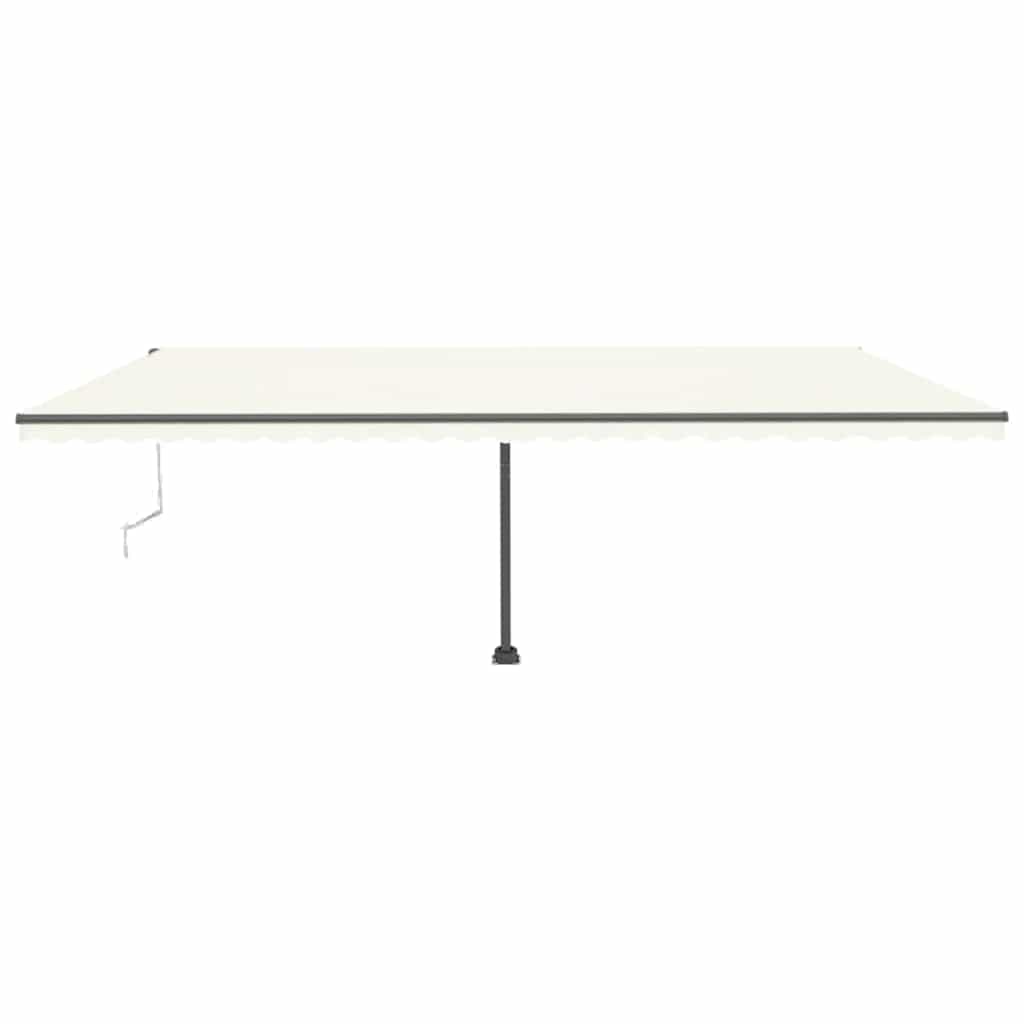 vidaXL Copertină automată cu LED & senzor vânt, crem, 600x300 cm vidaXL Copertină automată cu LED & senzor vânt, crem, 600x300 cm