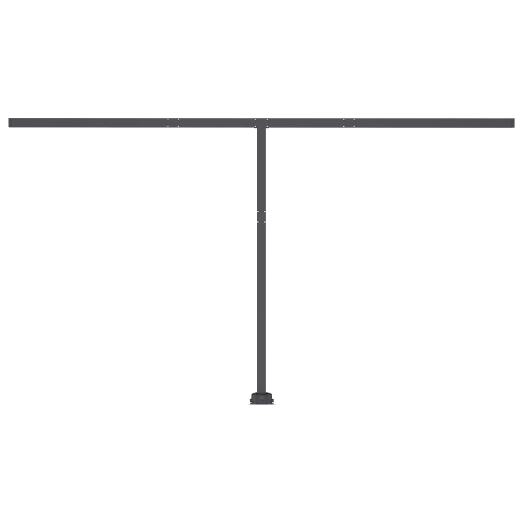 vidaXL Copertină autonomă retractabilă automat galben&alb 400x350 cm vidaXL Copertină autonomă retractabilă automat galben&alb 400x350 cm