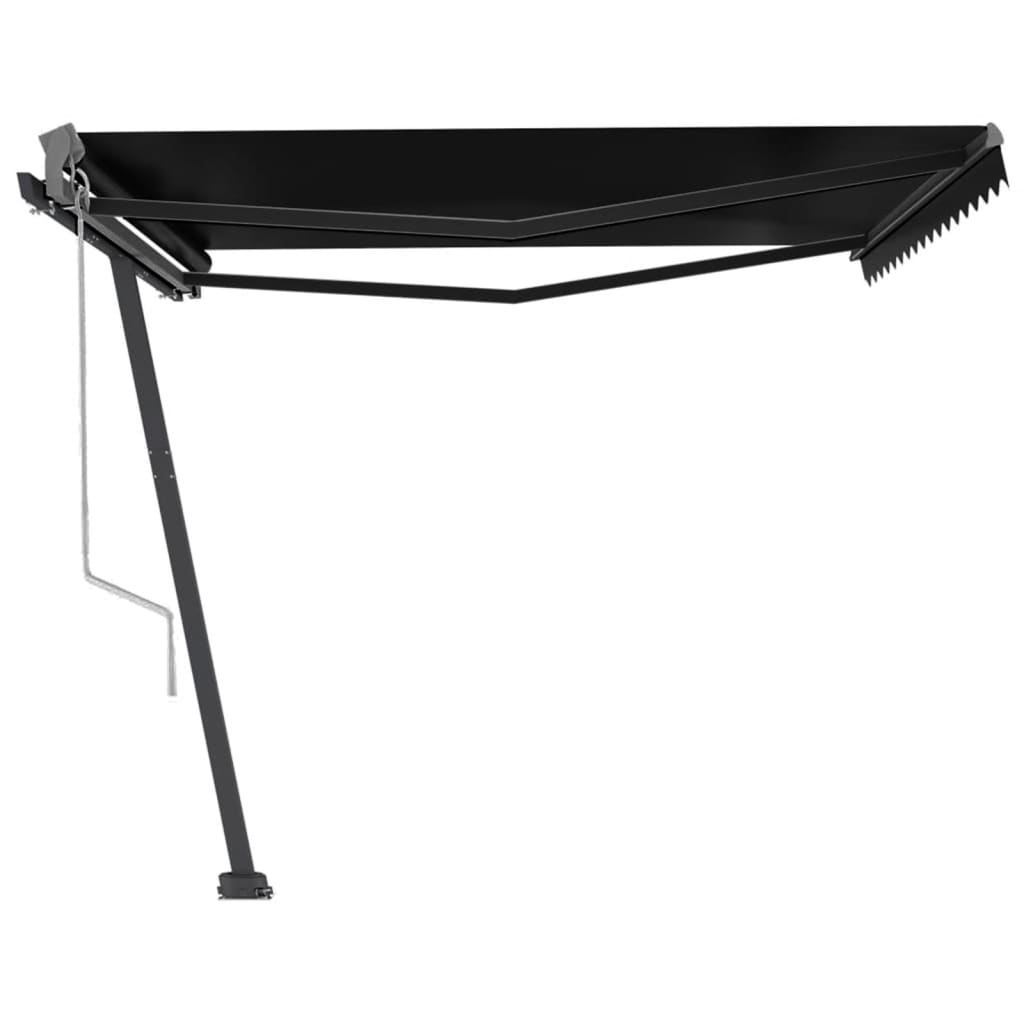 vidaXL Copertină autonomă retractabilă automat, antracit, 400x350 cm vidaXL Copertină autonomă retractabilă automat, antracit, 400x350 cm