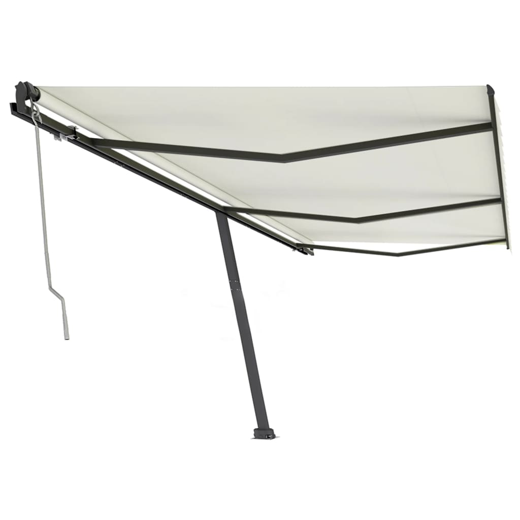 vidaXL Copertină autonomă retractabilă automat, crem, 600x350cm vidaXL Copertină autonomă retractabilă automat, crem, 600x350cm