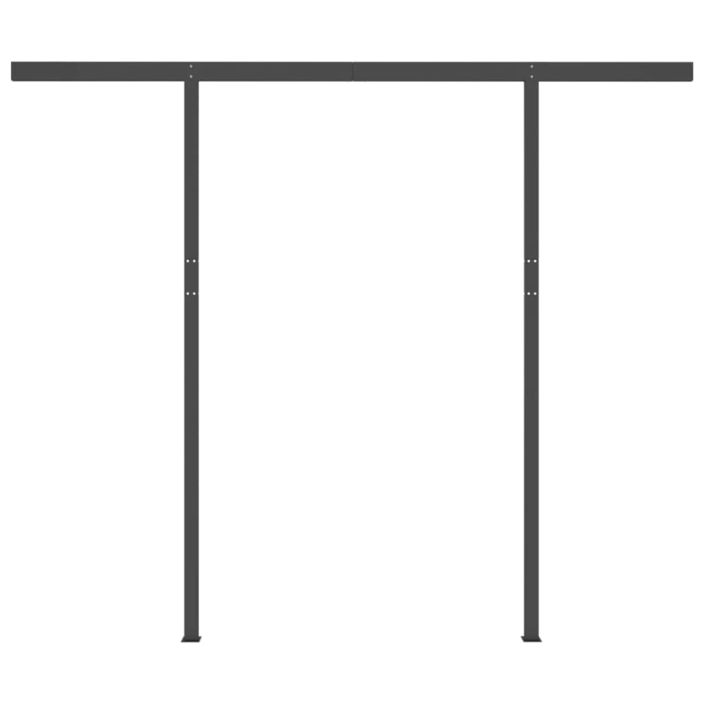 vidaXL Copertină retractabilă automat cu stâlpi, albastru&alb, 3x2,5 m vidaXL Copertină retractabilă automat cu stâlpi, albastru&alb, 3x2,5 m