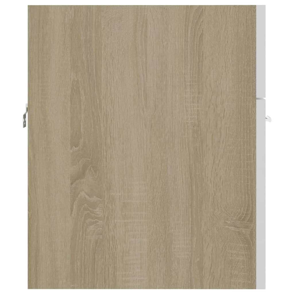 vidaXL Dulap cu chiuvetă încorporată, stejar sonoma, lemn prelucrat