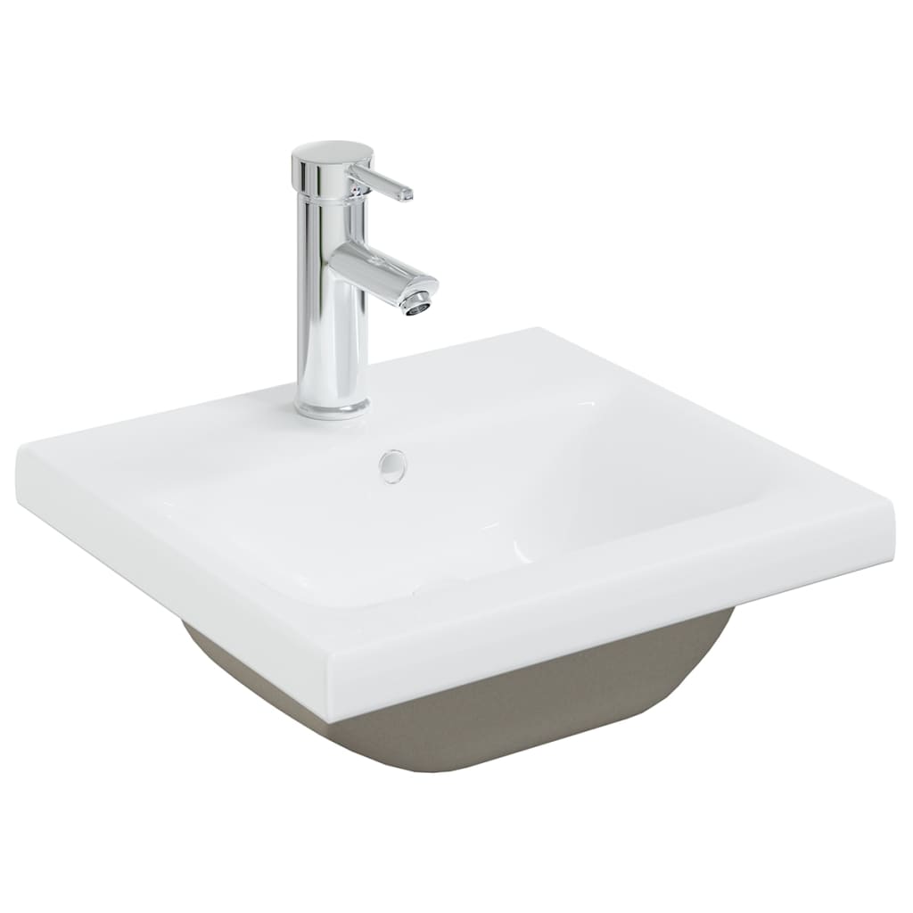 vidaXL Set mobilier de baie, alb, lemn prelucrat