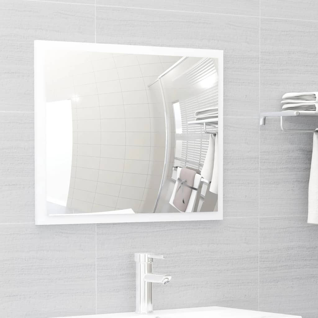 vidaXL Set mobilier de baie, alb, lemn prelucrat