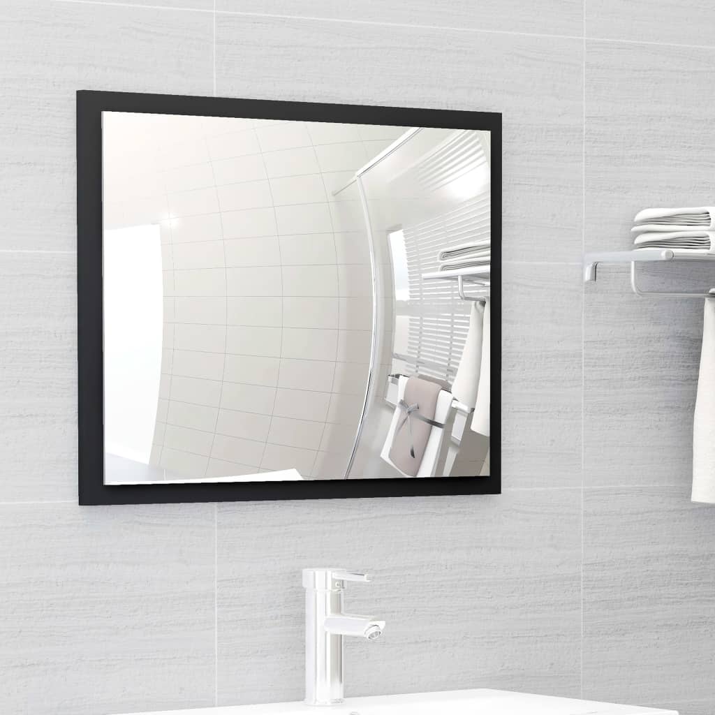 vidaXL Set mobilier de baie, negru, lemn prelucrat vidaXL Set mobilier de baie, negru, lemn prelucrat