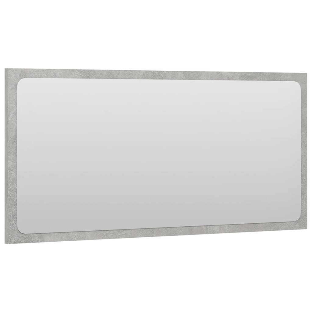 vidaXL Set mobilier de baie, gri beton, lemn prelucrat