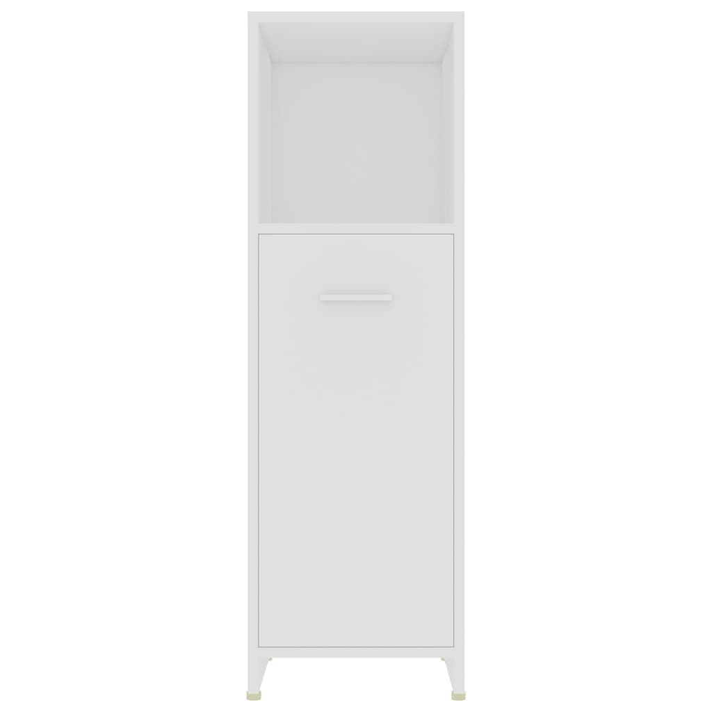 vidaXL Set mobilier de baie, 4 piese, alb