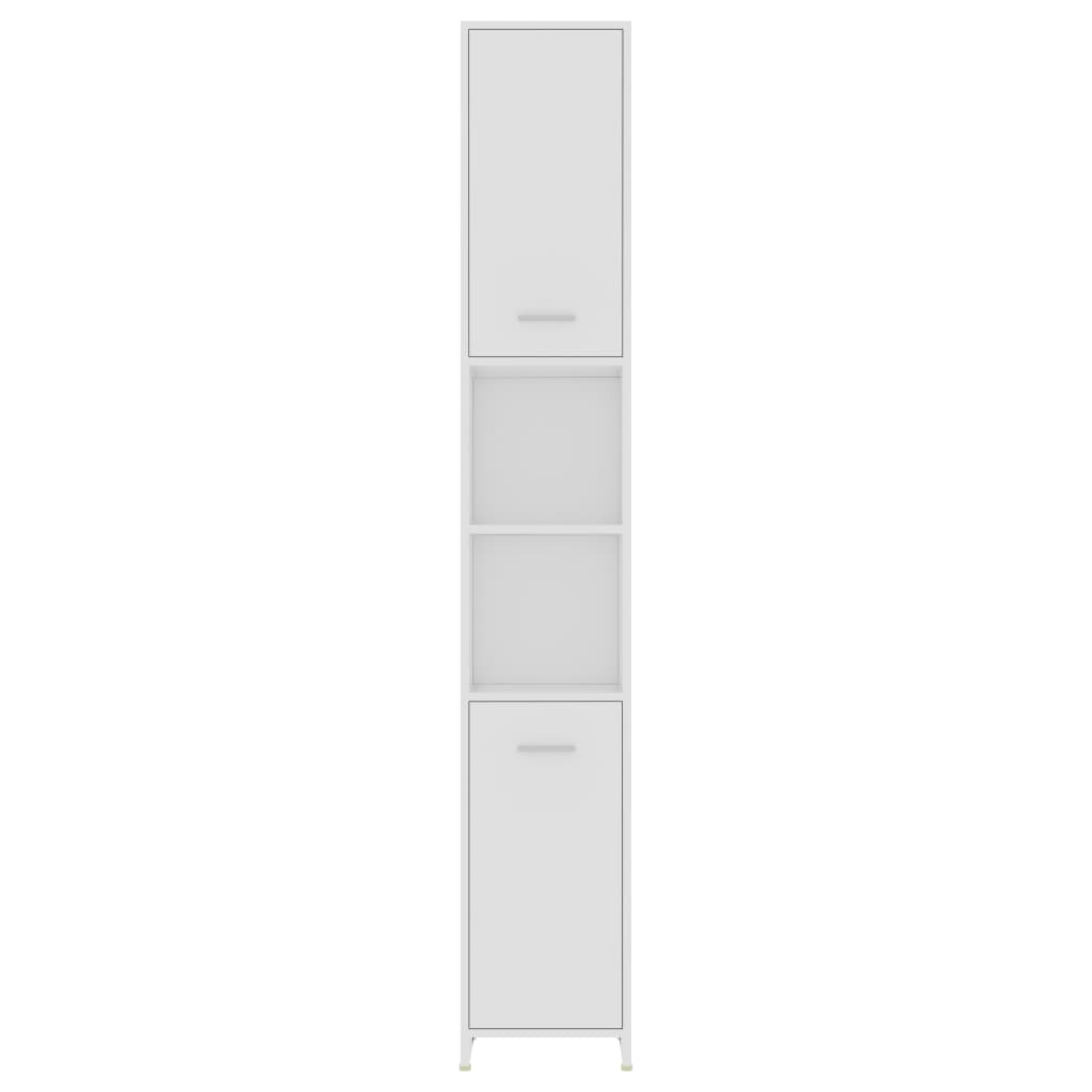 vidaXL Set mobilier de baie, 4 piese, alb