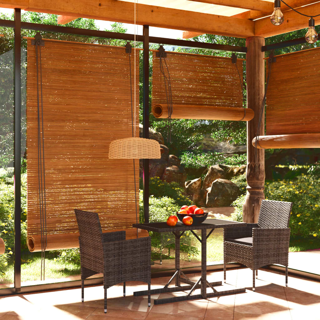 vidaXL Set mobilier de grădină, 3 piese, gri vidaXL Set mobilier de grădină, 3 piese, gri