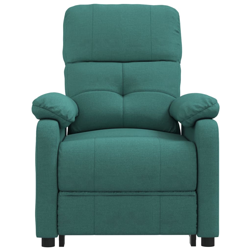 vidaXL Fotoliu rabatabil electric, verde închis, material textil vidaXL Fotoliu rabatabil electric, verde închis, material textil