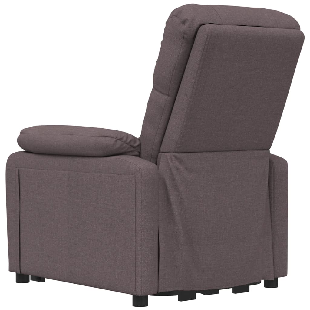 vidaXL Fotoliu de masaj electric, maro închis, material textil vidaXL Fotoliu de masaj electric, maro închis, material textil