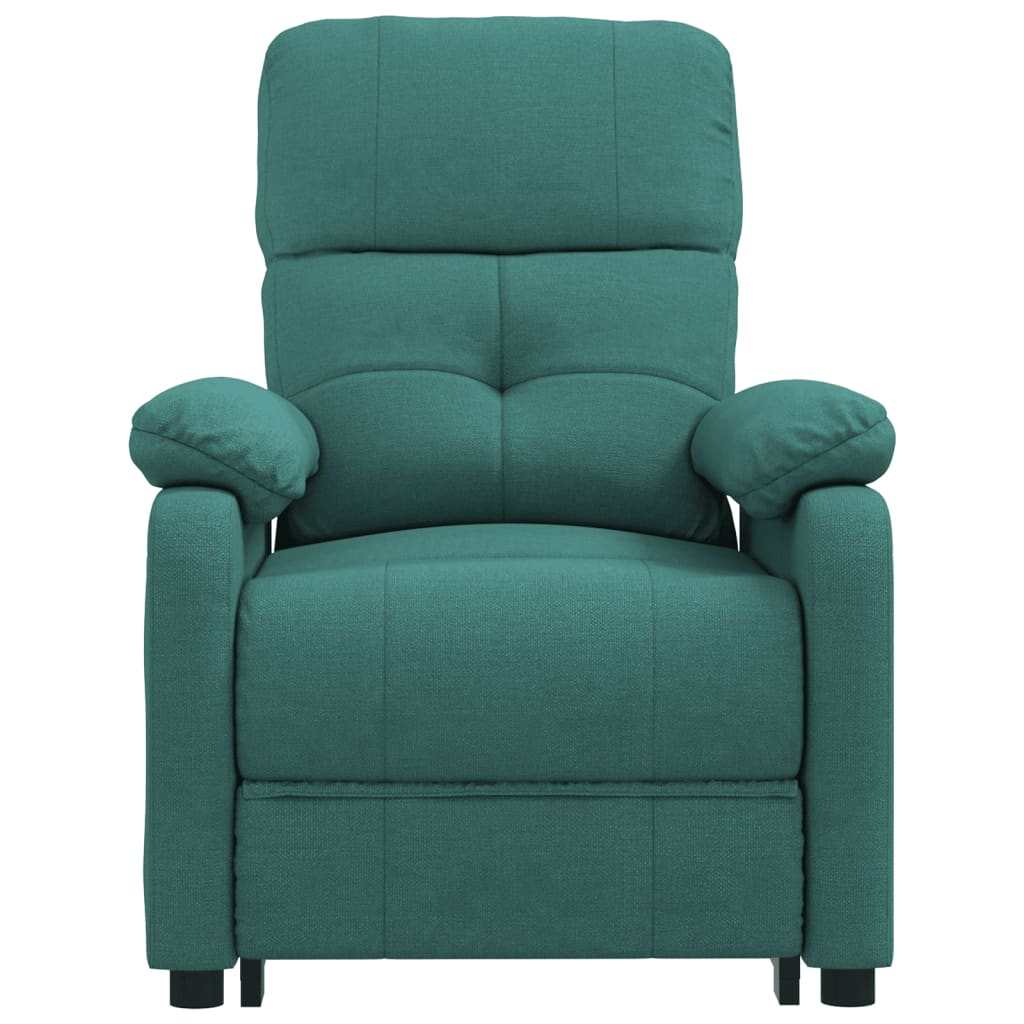 vidaXL Fotoliu de masaj electric, verde închis, material textil vidaXL Fotoliu de masaj electric, verde închis, material textil