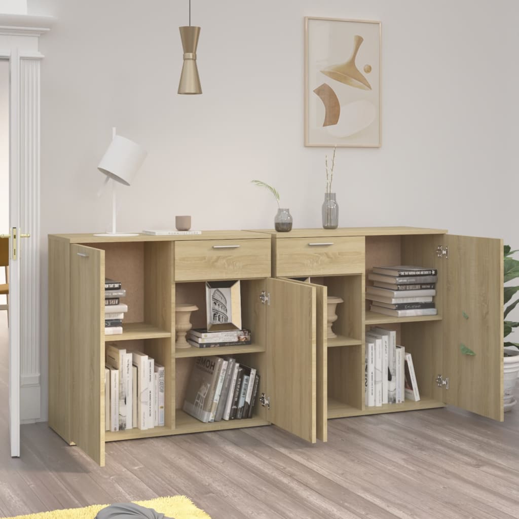 vidaXL Servantă, stejar Sonoma, 160x36x75 cm, lemn prelucrat vidaXL Servantă, stejar Sonoma, 160x36x75 cm, lemn prelucrat