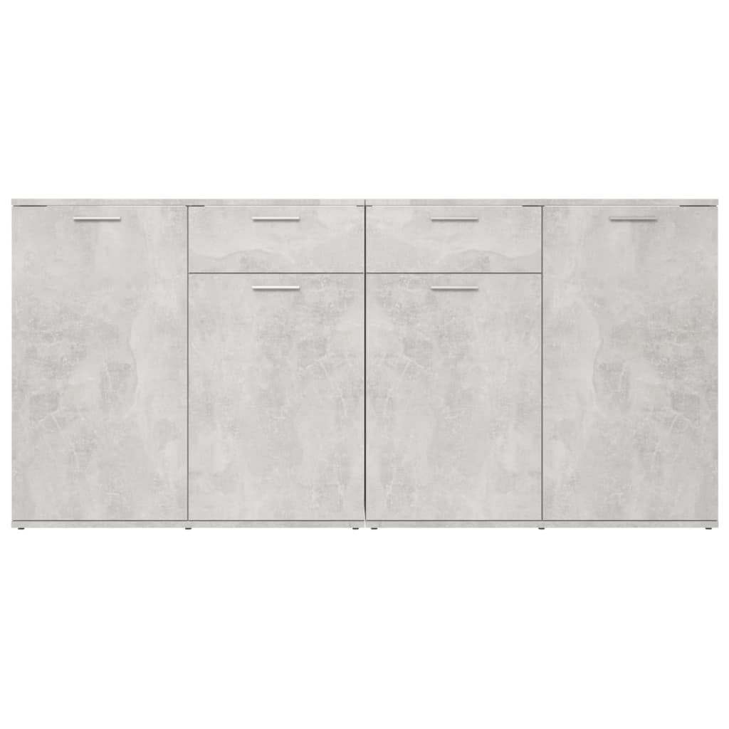 vidaXL Servantă, gri beton, 160x36x75 cm, lemn prelucrat vidaXL Servantă, gri beton, 160x36x75 cm, lemn prelucrat