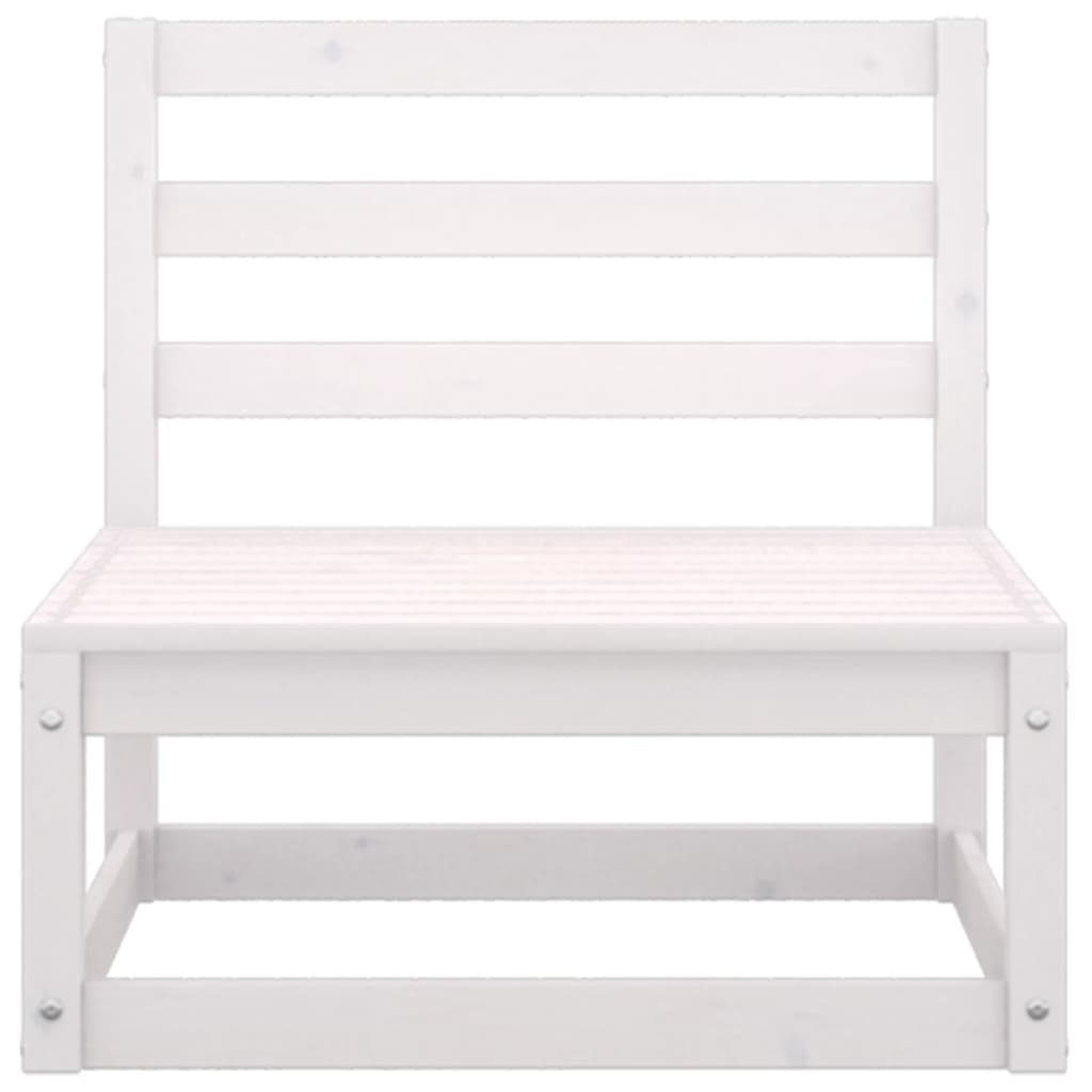 vidaXL Set mobilier de grădină, 4 piese, alb, lemn masiv de pin vidaXL Set mobilier de grădină, 4 piese, alb, lemn masiv de pin