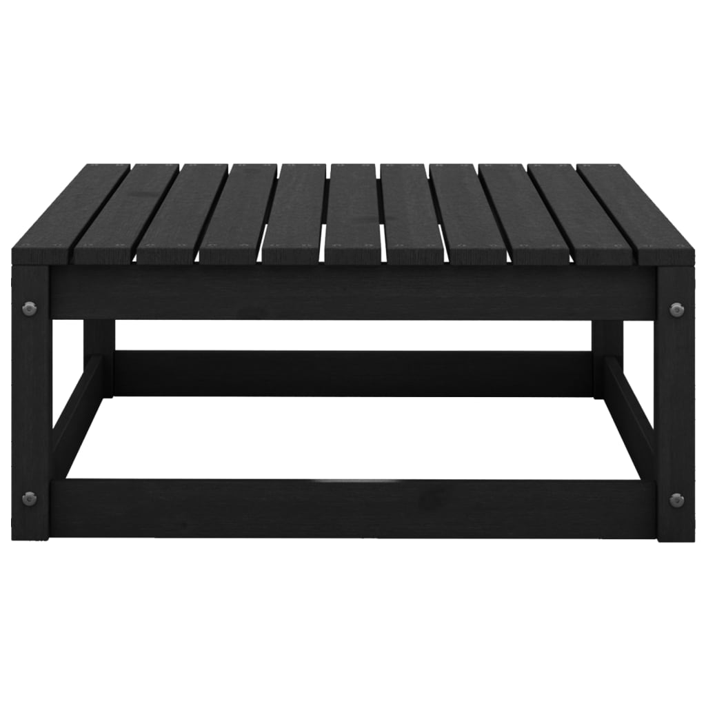 vidaXL Set mobilier de grădină, 5 piese, negru, lemn masiv de pin vidaXL Set mobilier de grădină, 5 piese, negru, lemn masiv de pin