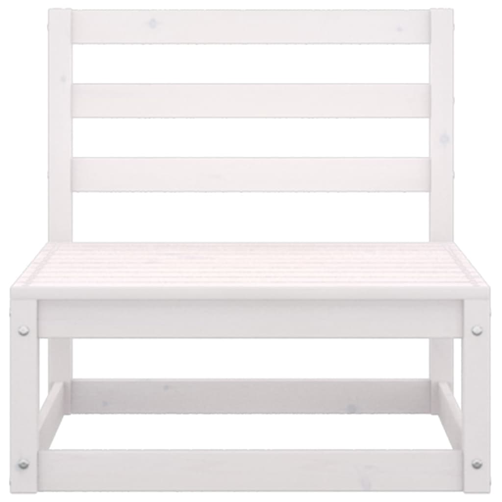 vidaXL Set mobilier de grădină, 6 piese, alb, lemn masiv de pin vidaXL Set mobilier de grădină, 6 piese, alb, lemn masiv de pin
