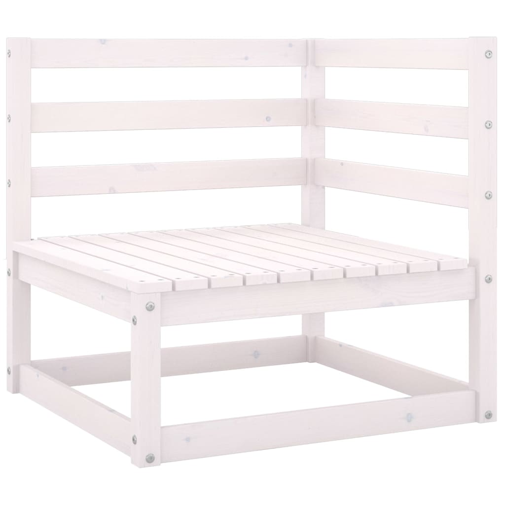 vidaXL Set mobilier de grădină, 6 piese, alb, lemn masiv de pin vidaXL Set mobilier de grădină, 6 piese, alb, lemn masiv de pin