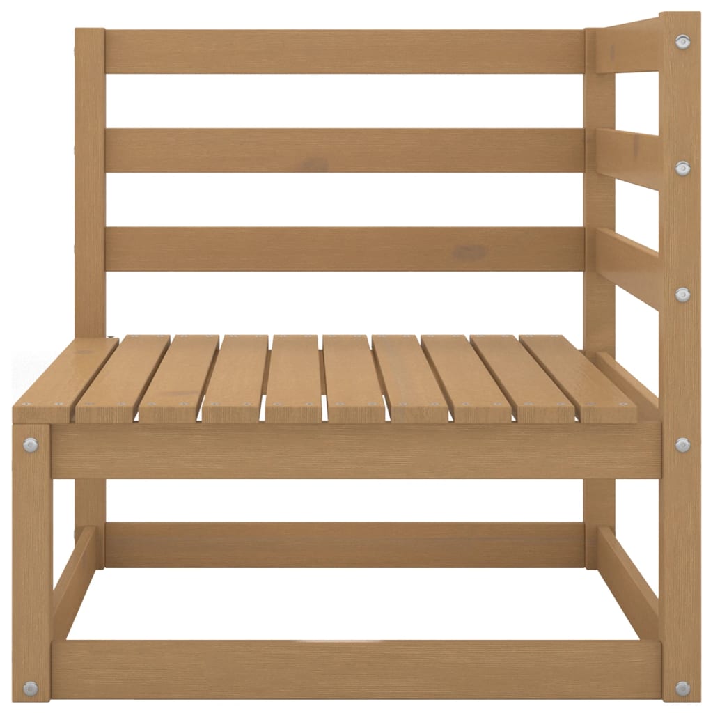 vidaXL Set mobilier de grădină, 5 piese, maro miere, lemn masiv de pin vidaXL Set mobilier de grădină, 5 piese, maro miere, lemn masiv de pin