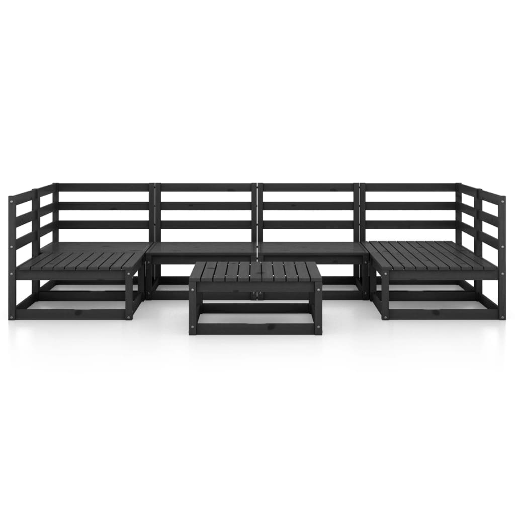vidaXL Set mobilier de grădină, 7 piese, lemn masiv de pin